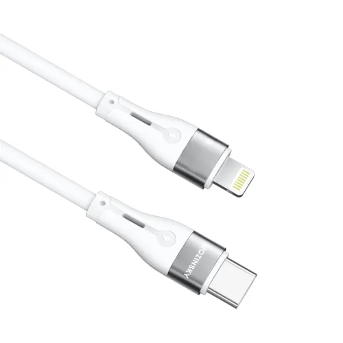 kabel wozinsky wstcl1 lightning / usb-c pd 27w 1 m - biały na Arena.pl