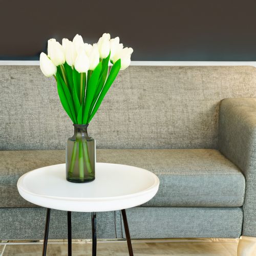 TULIPANY BUKIET TULIPANÓW PIĘKNY JAK ŻYWY TULIPAN KWIATY BIAŁE 12 KWIA na Arena.pl