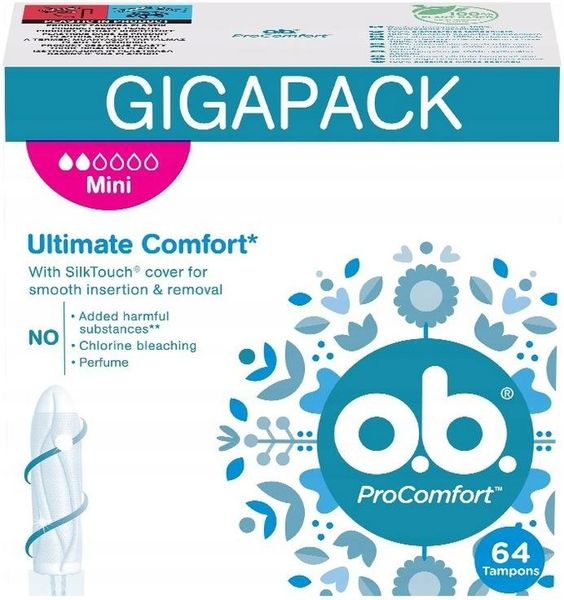 O.B. ProComfort Mini TAMPONY 64 sztuki zdjęcie 1