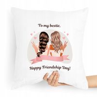 Poduszka Dla Przyjaciela To My Bestie Prezent Z Nadrukiem Ze Zdjęciem
