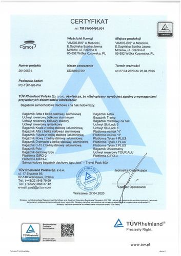 Uchwyt narciarski BAGAŻNIK NA NARTY Ski Lock 3 black 3 par nart 2 deski na Arena.pl