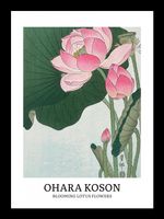 Plakat 13x18cm Design Lotus, Koson Vintage do Salonu