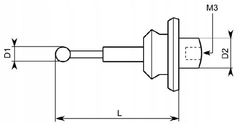 Wymienna końcówka czujnika 3D HAIMER czujnik 3D 80.362.00 krótka 4 mm na Arena.pl