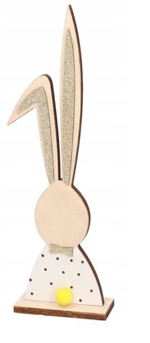 ZAJĄC ZAJĄCZEK WIELKANOCNY DREWNIANY FIGURKA 26CM na Arena.pl