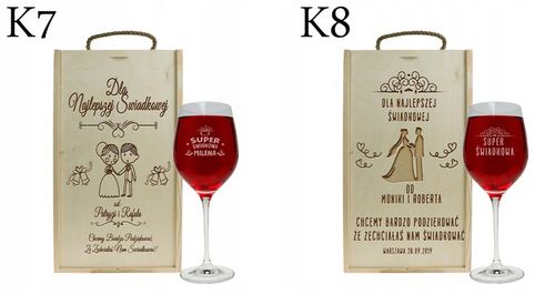 PUDEŁKO NA ALKOHOL PODZIĘKOWANIE DLA ŚWIADKOWEJ ŚWIADKA GRAWER PREZENT na Arena.pl