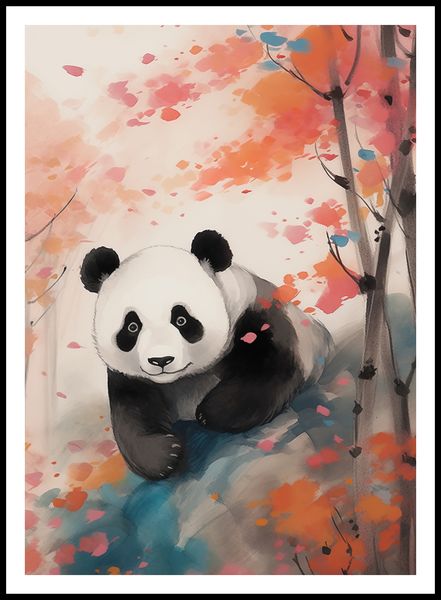 Plakat 64x90cm Panda wśród Klonów zdjęcie 3