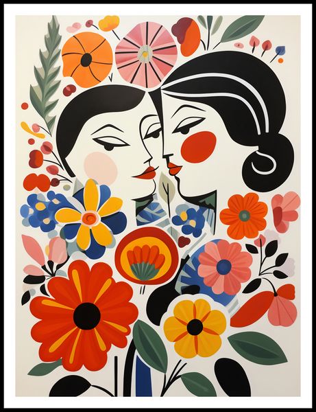 Plakat 75x100cm Kwiatowy Romans zdjęcie 3