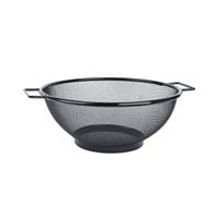 Cedzak z rączkami durszlak Blackline 24,5 x 9,6 cm stal nierdzewna czarny