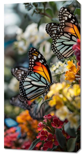 Obraz 50x100cm Motyle Na Łące zdjęcie 1