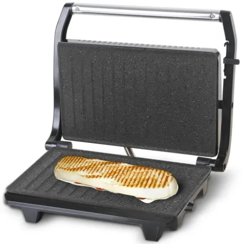 GRILL do kanapek MIĘSA RYBY PANINI OPIEKACZ 700W NON STICK KOMPAKTOWY MOCNY na Arena.pl
