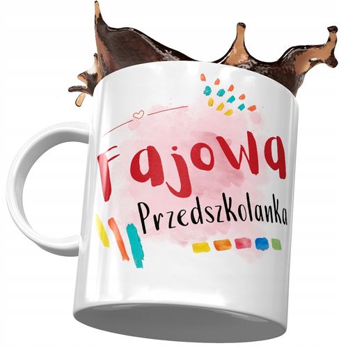 Kubek Dla Przedszkolanki Fajowa Przedszkolanka Z Nadrukiem Ze Zdjęciem na Arena.pl