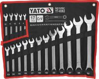 ZESTAW KLUCZY PŁASKO-OCZKOWYCH 8-32 17SZT YATO