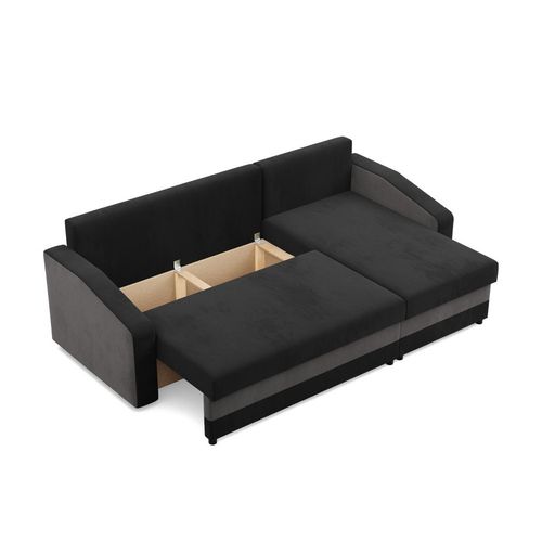 Narożnik uniwersalny, mikrofaza, AURELO, 231x140x92 cm, szary | TYLETEGOTU na Arena.pl