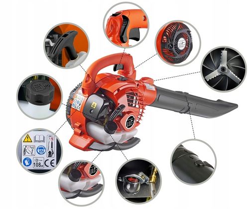 DMUCHAWA SPALINOWA OGRODOWA ODKURZACZ z ROZDRABNIACZEM do LIŚCI MP0078 na Arena.pl