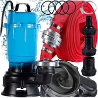 POMPA DO WODY CZYSTEJ BRUDNEJ SZAMBA Z ROZDRABNIACZEM SZLAMOWA 3200W +WĄŻ20