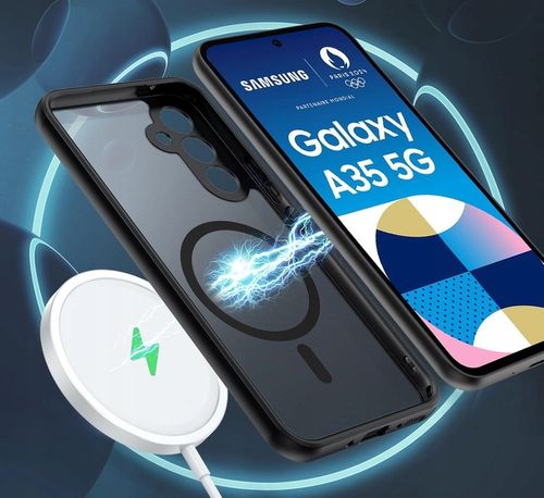 Etui do SAMSUNG A35 5G do MagSafe MATT CASE OCHRONA APARATU +SZKŁO na Arena.pl