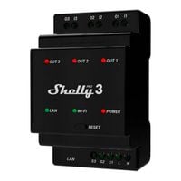 3-kanałowy przekaźnik na szynę din shelly pro 3 wifi