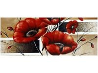 100X40CM POLNE MAKI OBRAZ DREWNO