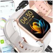 SMARTWATCH DAMSKI ZEGAREK WODOODPORNY PL MENU ROZMOWY SMART WATCH + 3 PASKI