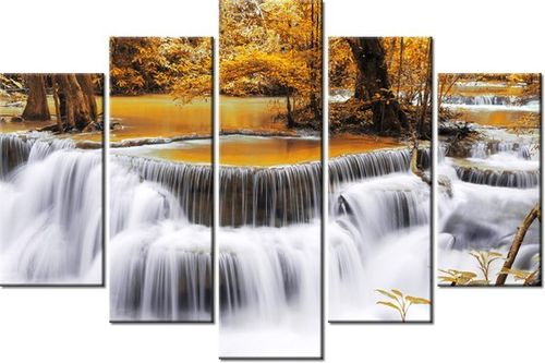 100CM 150CM OBRAZ 5 ELEM WODOSPAD DONG PEE SUA ŚCIENNY na Arena.pl