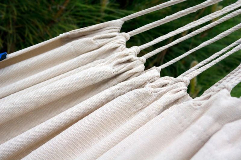 POTENZA Stelaż GRANDE PREMIUM + Hamak ROMA XL Ecru Kokon zdjęcie 6