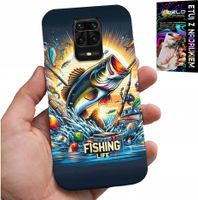 ETUI DO XIAOMI NOTE 9 PRO / 9S - WZORY DLA WĘDKARZA, RYBY, DORSZ, ŁOSOŚ