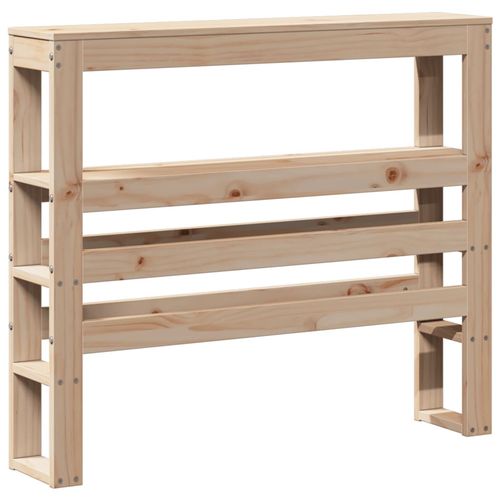 Wezgłowie do łóżka, z półkami, 100 cm, lite drewno sosnowe na Arena.pl