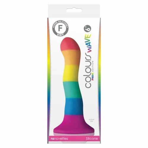 ns novelties pride colors wave 17 cm silikonowy model z przyssawką na Arena.pl