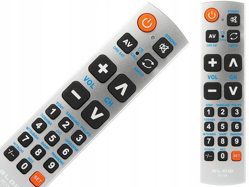 PILOT UNIWERSALNY DO TELEWIZORA DLA SENIORA DZIECI DUŻE PRZYCISKI na Arena.pl