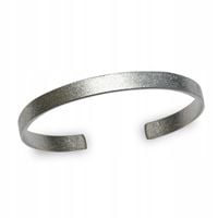 BRANSOLETKA MĘSKA SREBRNA 925 MATOWA DOGINANA SZEROKA 7 MM NA PREZENT