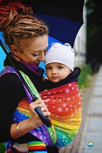 Chusta tkana Little Frog - Rainbow Stars 5 na Arena.pl