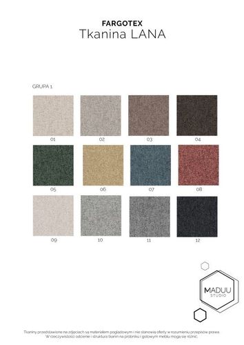 Sofa 2LC Mellow 1 GR Tkanin na Arena.pl