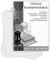 Ulotki A5 reklamowe firmowe 100 szt projekt w cenie USŁUGI KAMIENIARSKIE