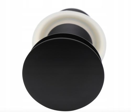 KOREK UMYWALKOWY KLIK-KLAK AUTOMAT BEZ PRZELEWU MOSIĘŻNY CZARNY SATYNOWY na Arena.pl