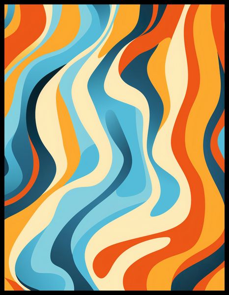Plakat 50x65cm Tańczące Fale zdjęcie 2