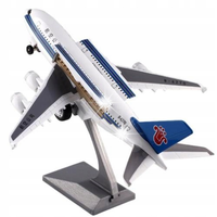DUŻY SAMOLOT PASAŻERSKI AIRBUS A380 METALOWY MODEL DŹWIĘK ŚWIATŁO