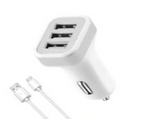 ŁADOWARKA SAMOCHODOWA 3 USB zdjęcie 2