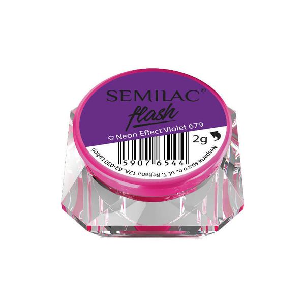 Semilac Flash Neon Effect Violet 679 zdjęcie 1