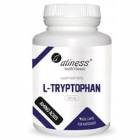 Aliness L-TRYPTOFAN Tryptophan 500 mg 100 kapsułek DOBRY SEN DEPRESJA