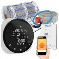 Mata Grzewcza Grzejna Ogrzewanie Podłogowe Łazienki, Termostat Zestaw 2m2