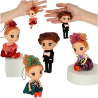 Lalka Lalki Do Domku Dla Lalek 3 Dziewczynki + 1 Chłopczyk Zestaw 4Szt.12Cm