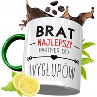 Kubek Zielony Dla Brata Braciszka Na Prezent Z Nadrukiem Ze Zdjęciem