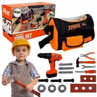 Zestaw Majsterkowicza Skrzynka Narzędzia Wiertarka Na Baterie