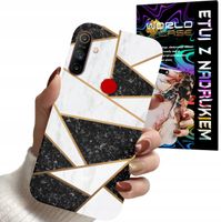 ETUI CASE DO REALME C3 - MARMUREK GEOMETRIA WZORY DLA KOBIET