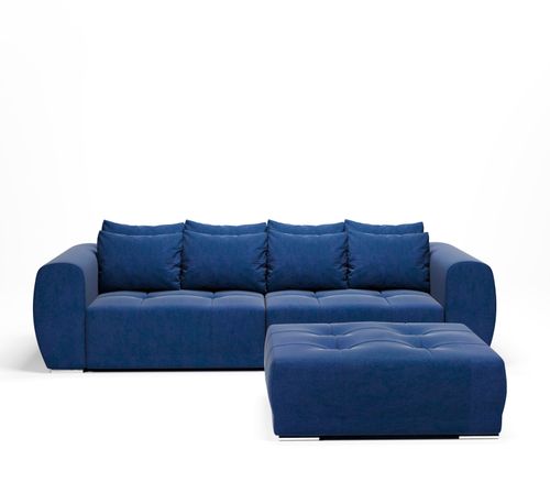 Kanapa Rozkładana Sofa z Funkcją Spania i Pojemnikiem Dakota Szara na Arena.pl