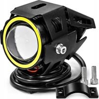 HALOGEN MOTOCYKLOWY SOCZEWKA RINGI LED LAMPA REFLEKTOR QUAD CROSS 3000LM U7