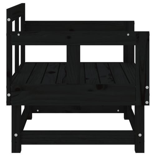 Krzesła ogrodowe, 2 szt., czarne, lite drewno sosnowe na Arena.pl