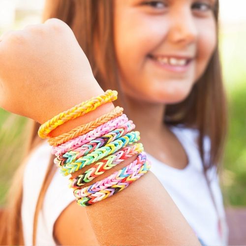 GUMKI DO ROBIENIA BRANSOLETEK DUŻY ZESTAW 6800 ELEMENTÓW XXL DLA DZIECKA na Arena.pl