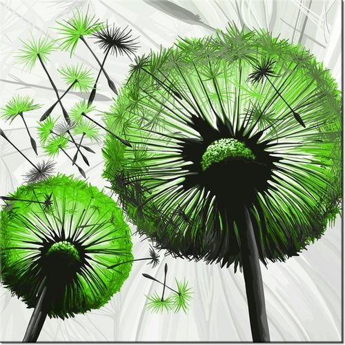 40CM 40CM OBRAZEK LIMONKOWE DMUCHAWCE DRUK PŁÓTNO OBRAZ na Arena.pl