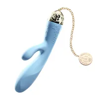 zalo rosalie royal blue - elegancki model z 24k złotem, bluetooth, 20 cm